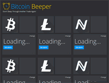 Tablet Screenshot of bitcoinbeeper.com